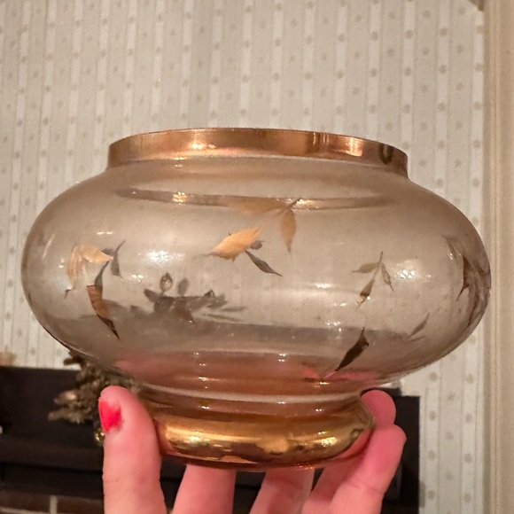 Crystal Hand Painted Candy Bowl - Picture 2 of 2